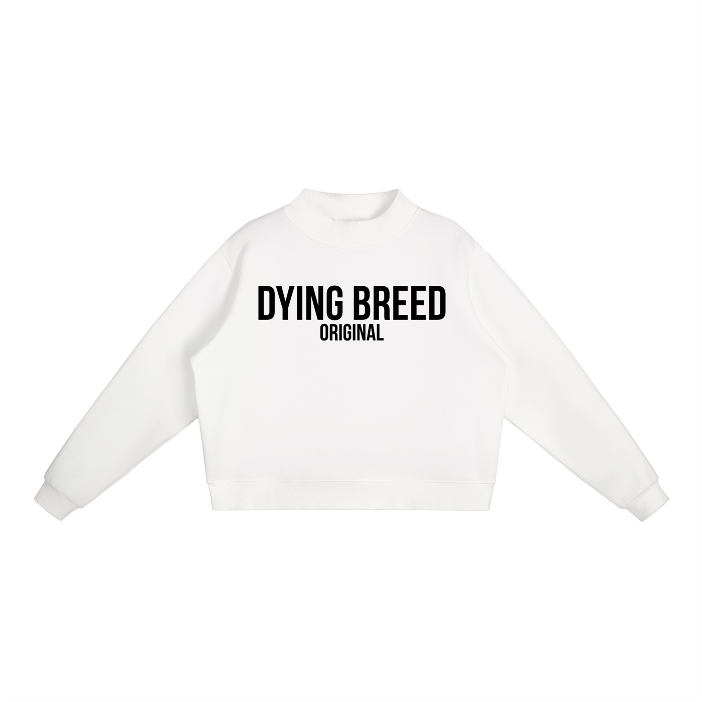 Women’s Original Logo Premium Fleece Mock-Neck Crew Sweatshirt