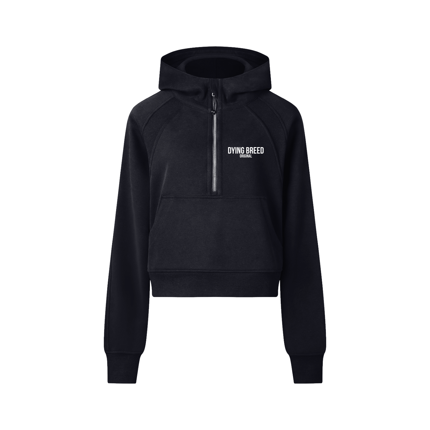 Women's Original Logo Premium Cropped Half-Zip Hooded Sweatshirt