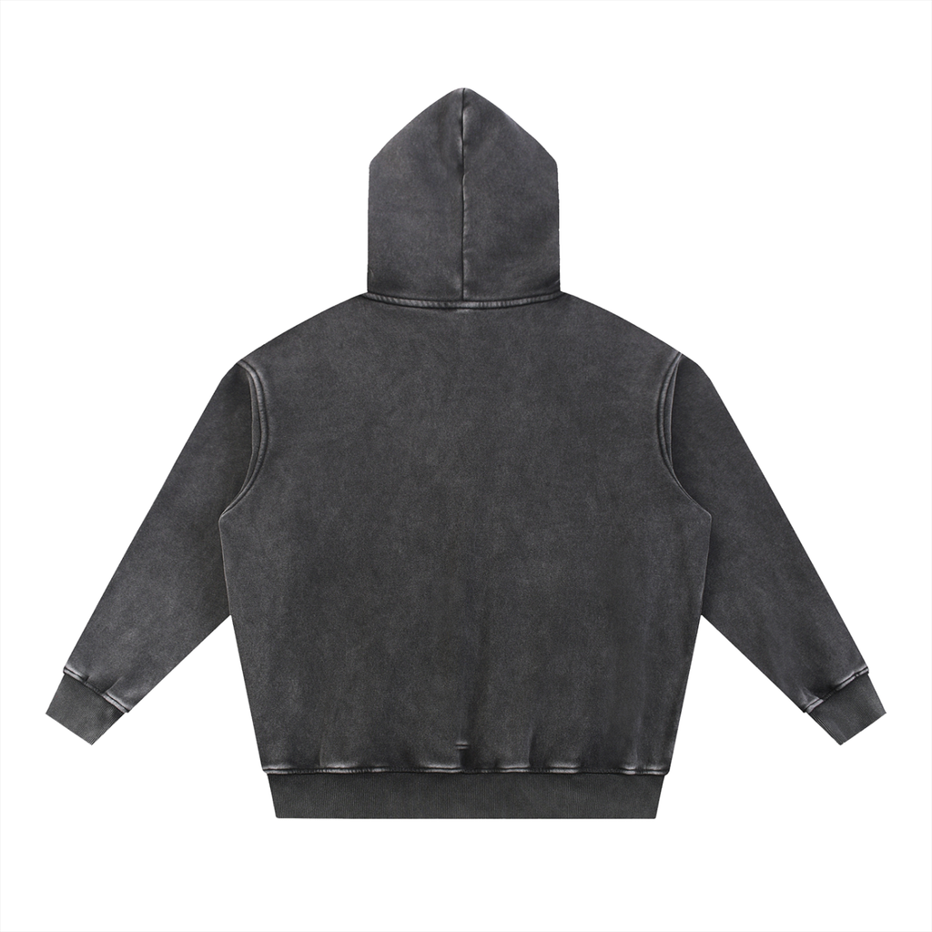 Men's Original Logo Premium Snow Wash Fleece Oversize Hoodie