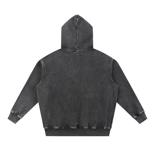 Men's Original Logo Premium Snow Wash Fleece Oversize Hoodie