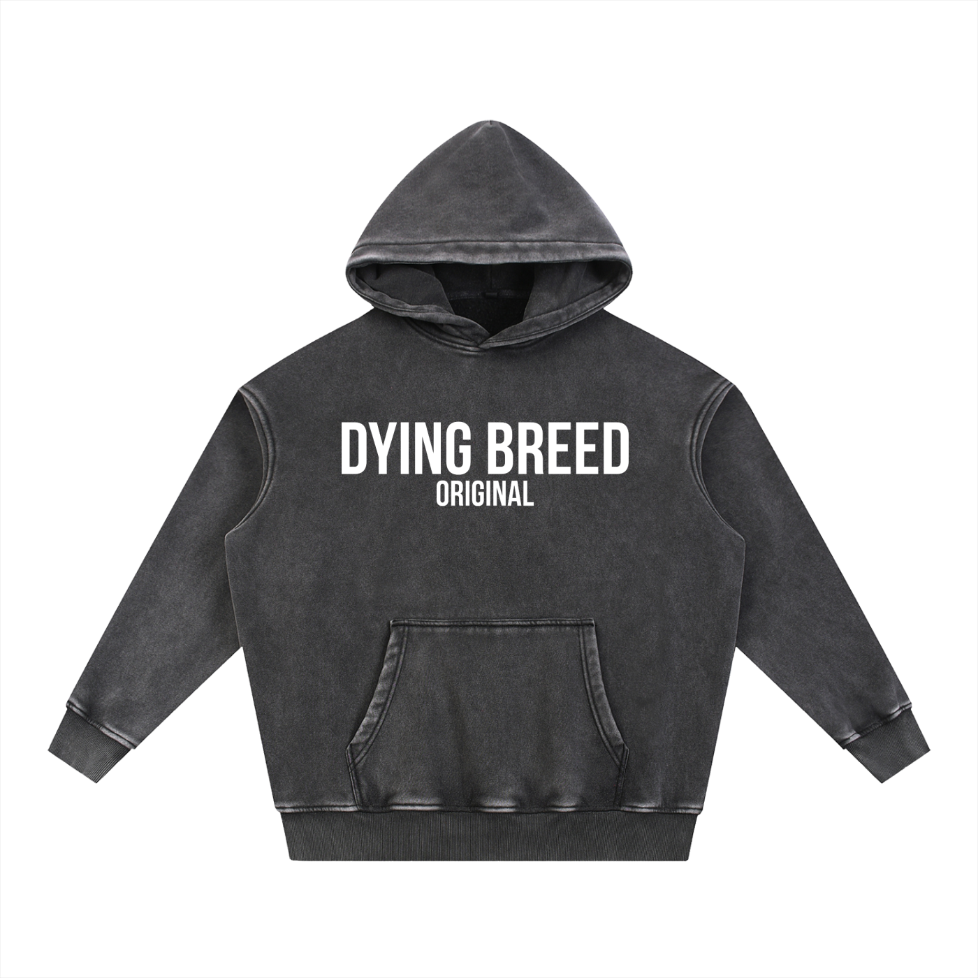 Men's Original Logo Premium Snow Wash Fleece Oversize Hoodie