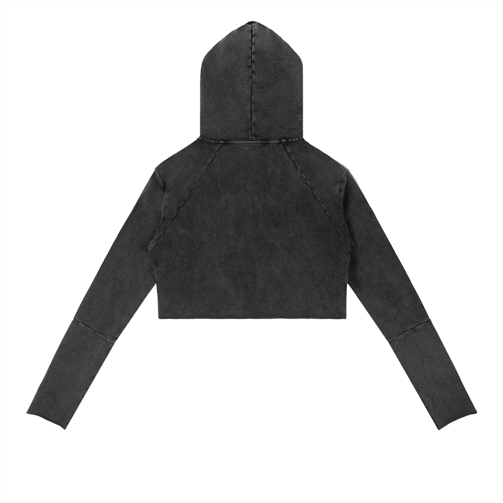 Women's Original Logo Premium Vintage Wash Raw Edge Hoodie