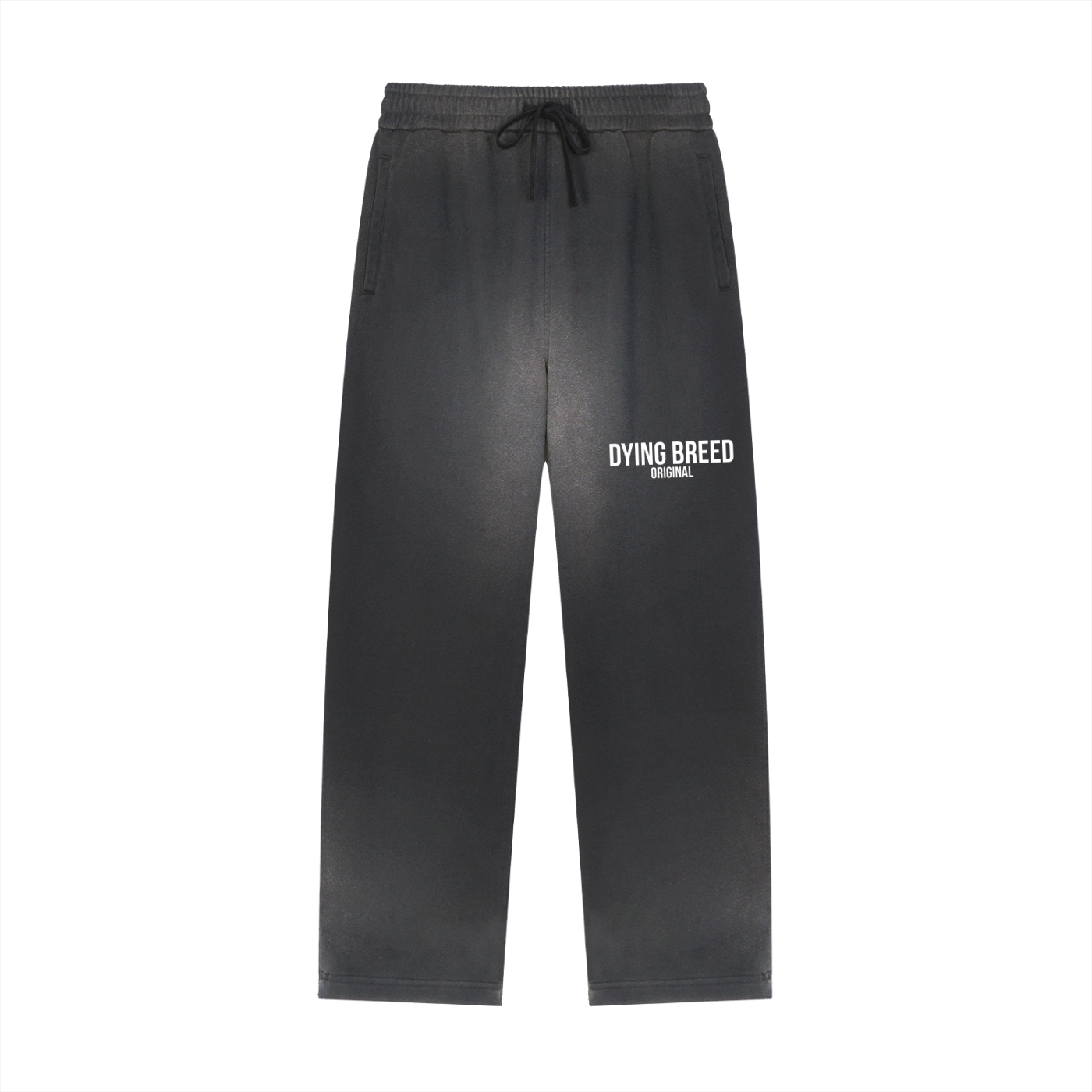 Men's Original Logo Premium Sun Fade Raw Edge Straight-Leg Sweatpants