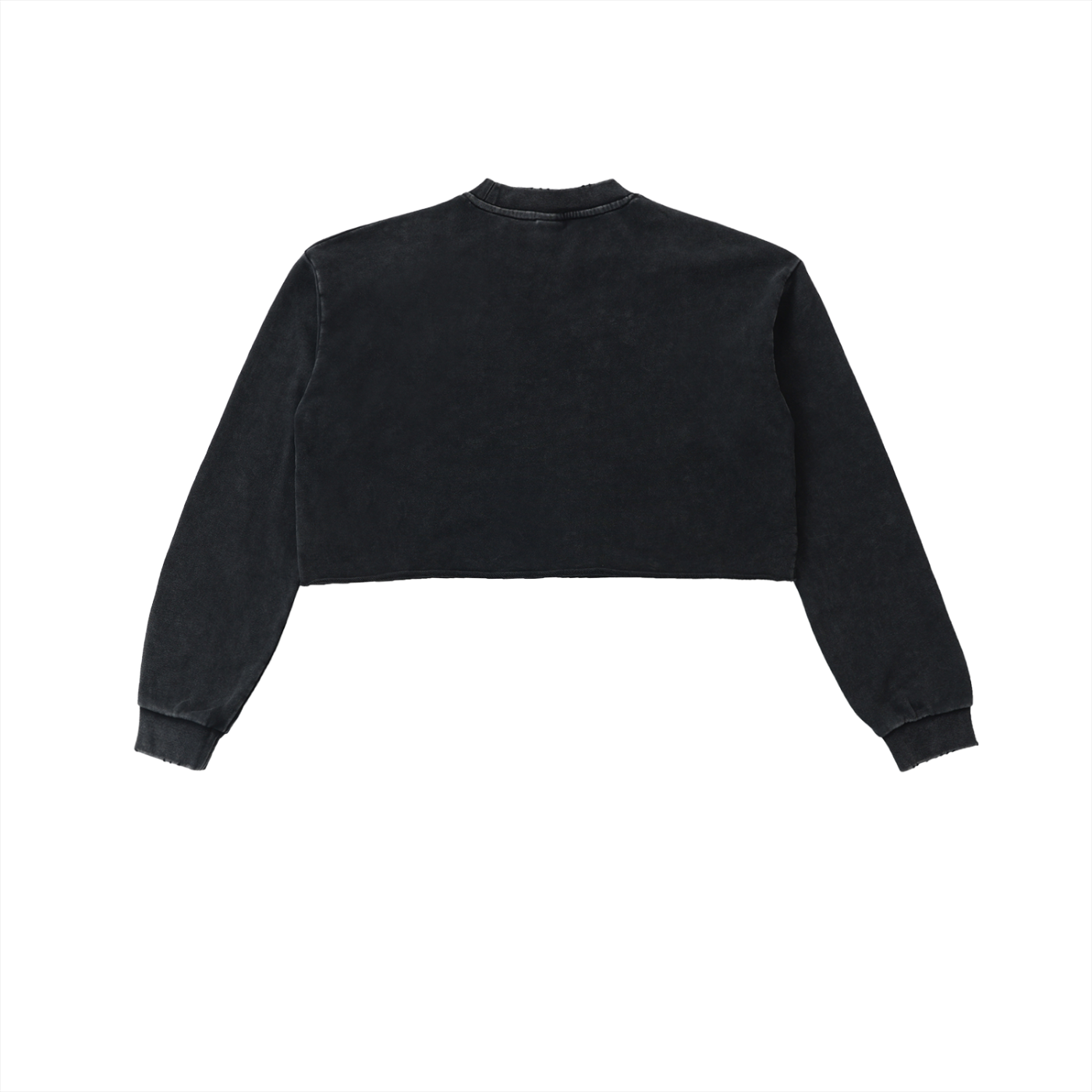 Women’s Original Logo Snow Wash Raw Edge Cropped Sweatshirt