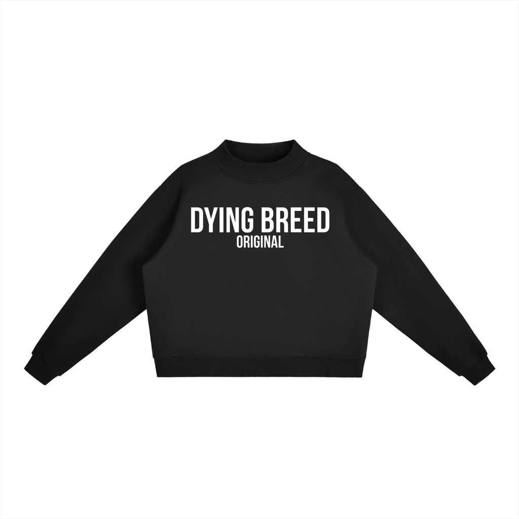 Women’s Original Logo Premium Fleece Mock-Neck Crew Sweatshirt