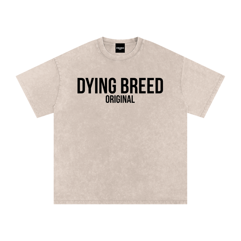 Men’s Original Logo Premium Snow Washed Oversized Cotton T-Shirt