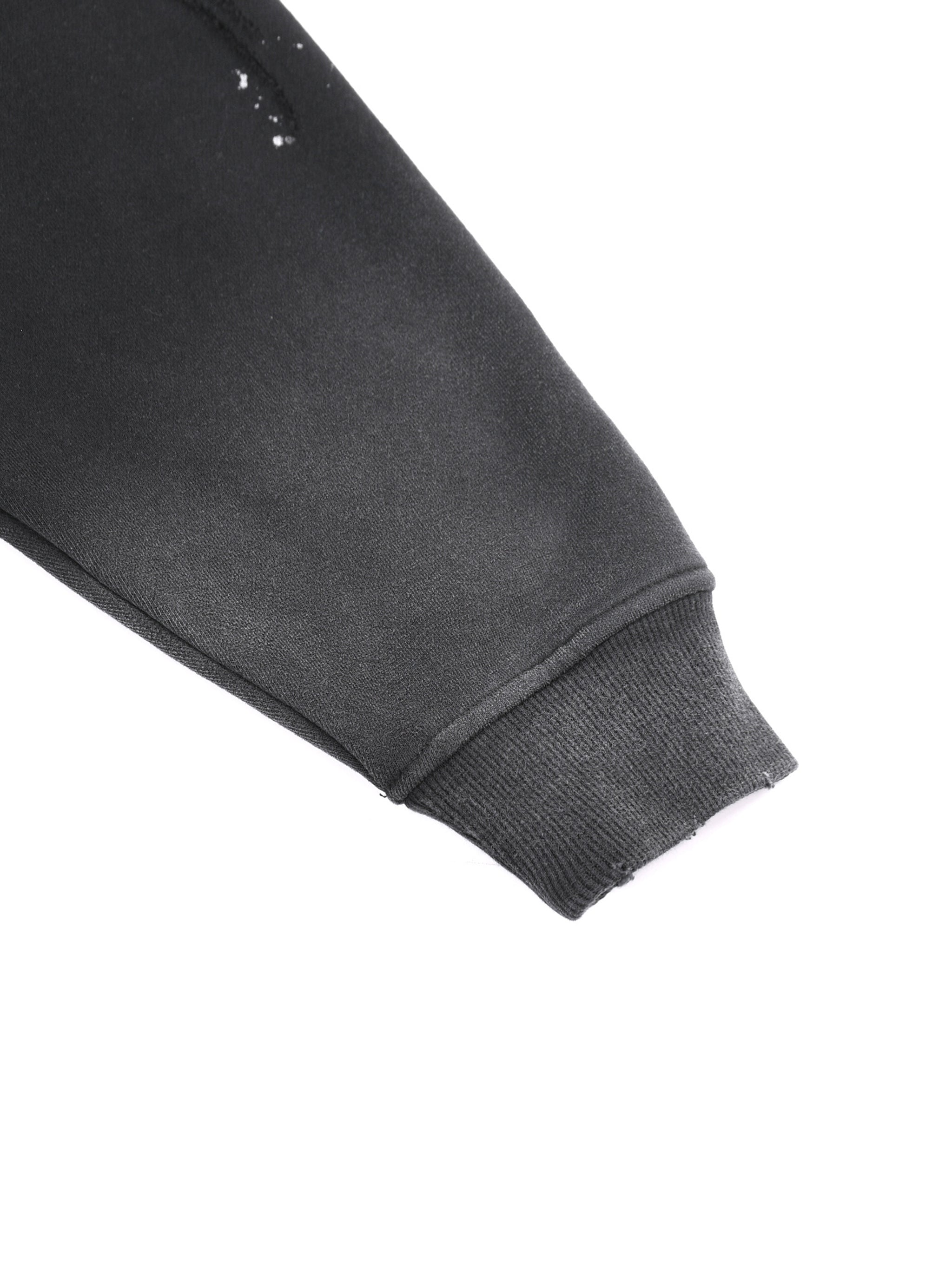 Men's Premium Original Logo Vintage Wash Frayed Fleece Hoodie